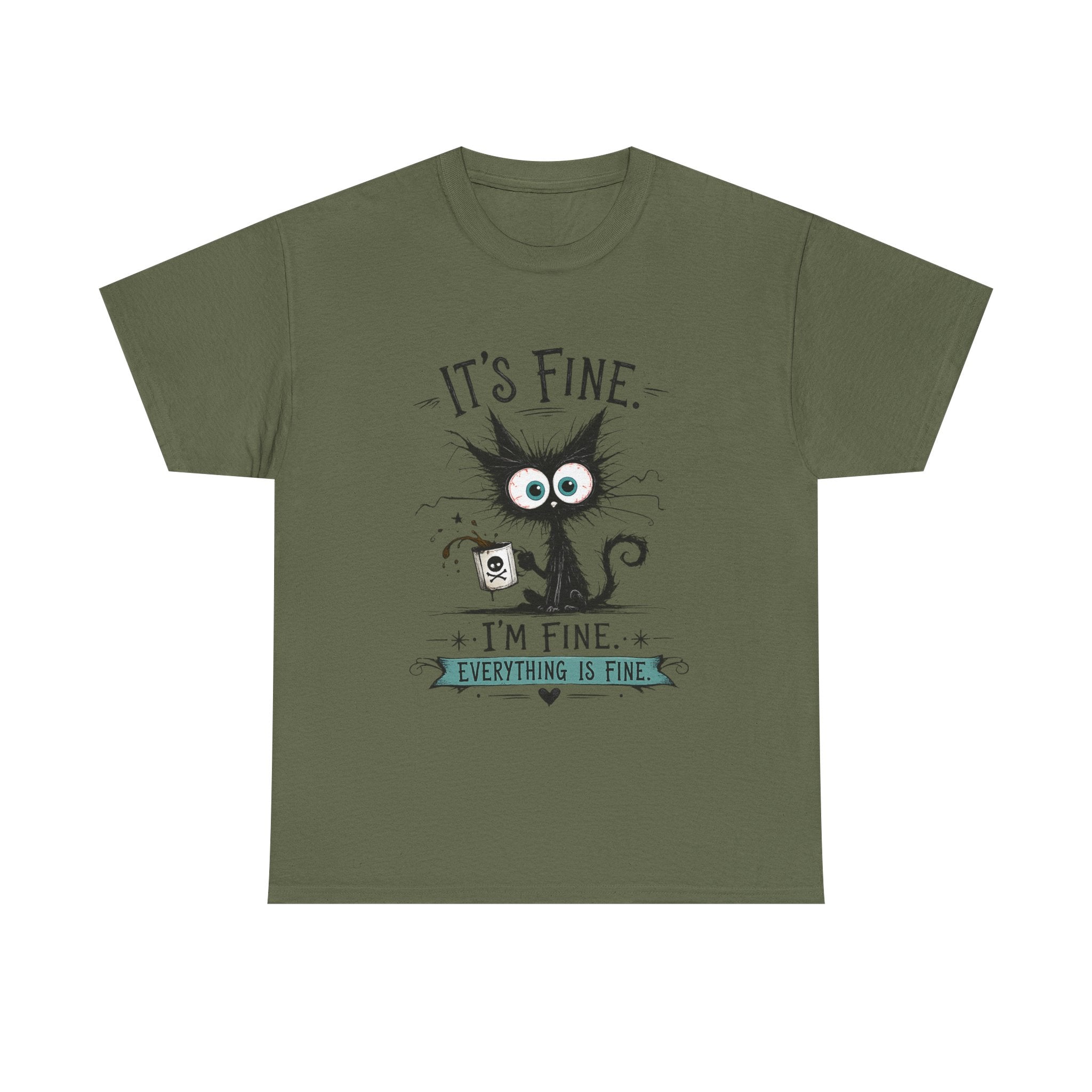 Frazzled Cat Chaos Tee – For Beautifully Overwhelmed Days