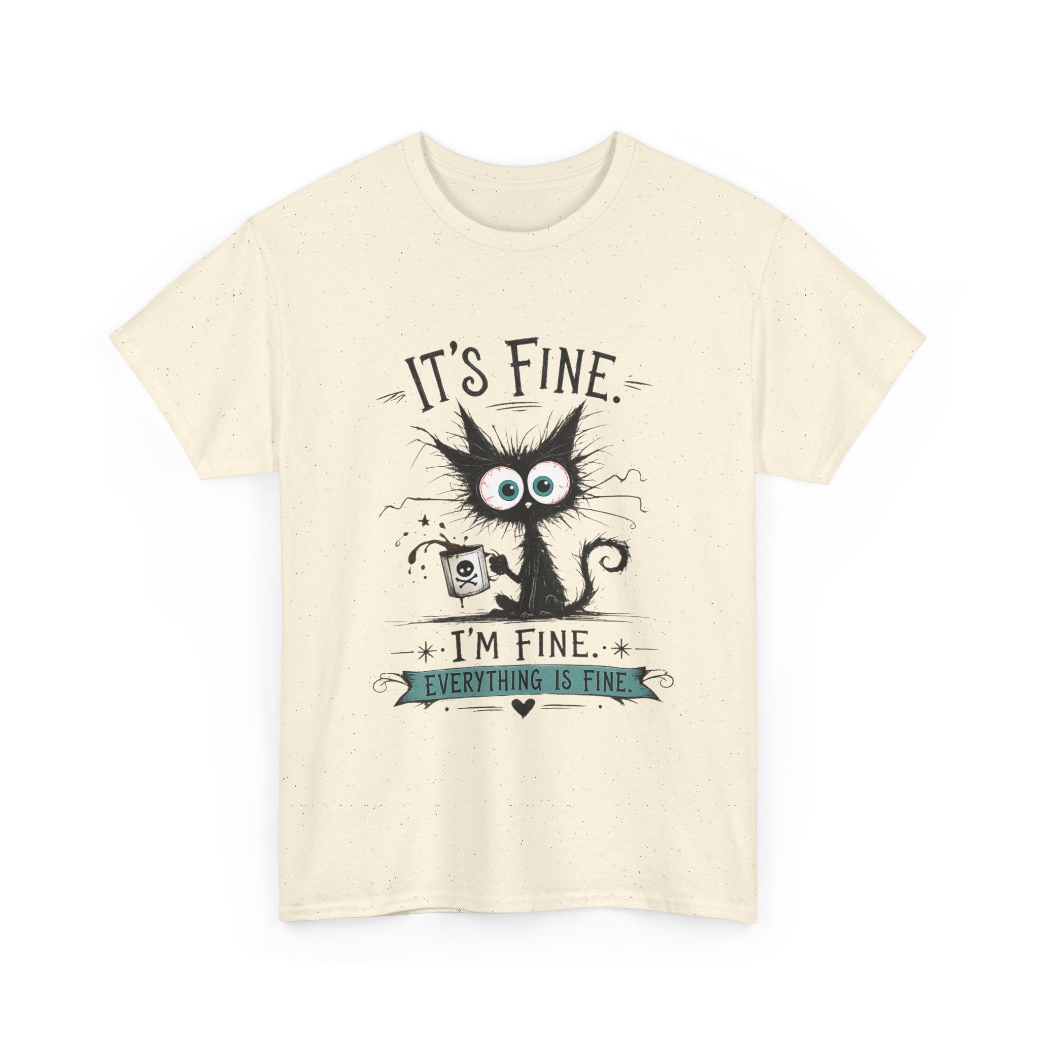 Frazzled Cat Chaos Tee – For Beautifully Overwhelmed Days