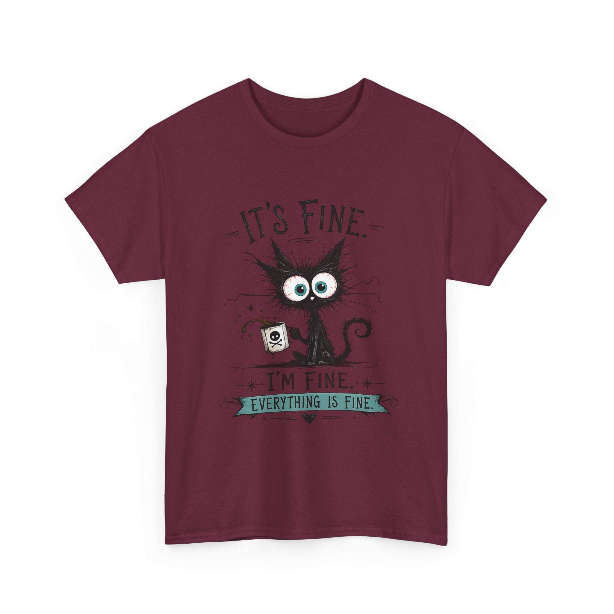 Frazzled Cat Chaos Tee – For Beautifully Overwhelmed Days