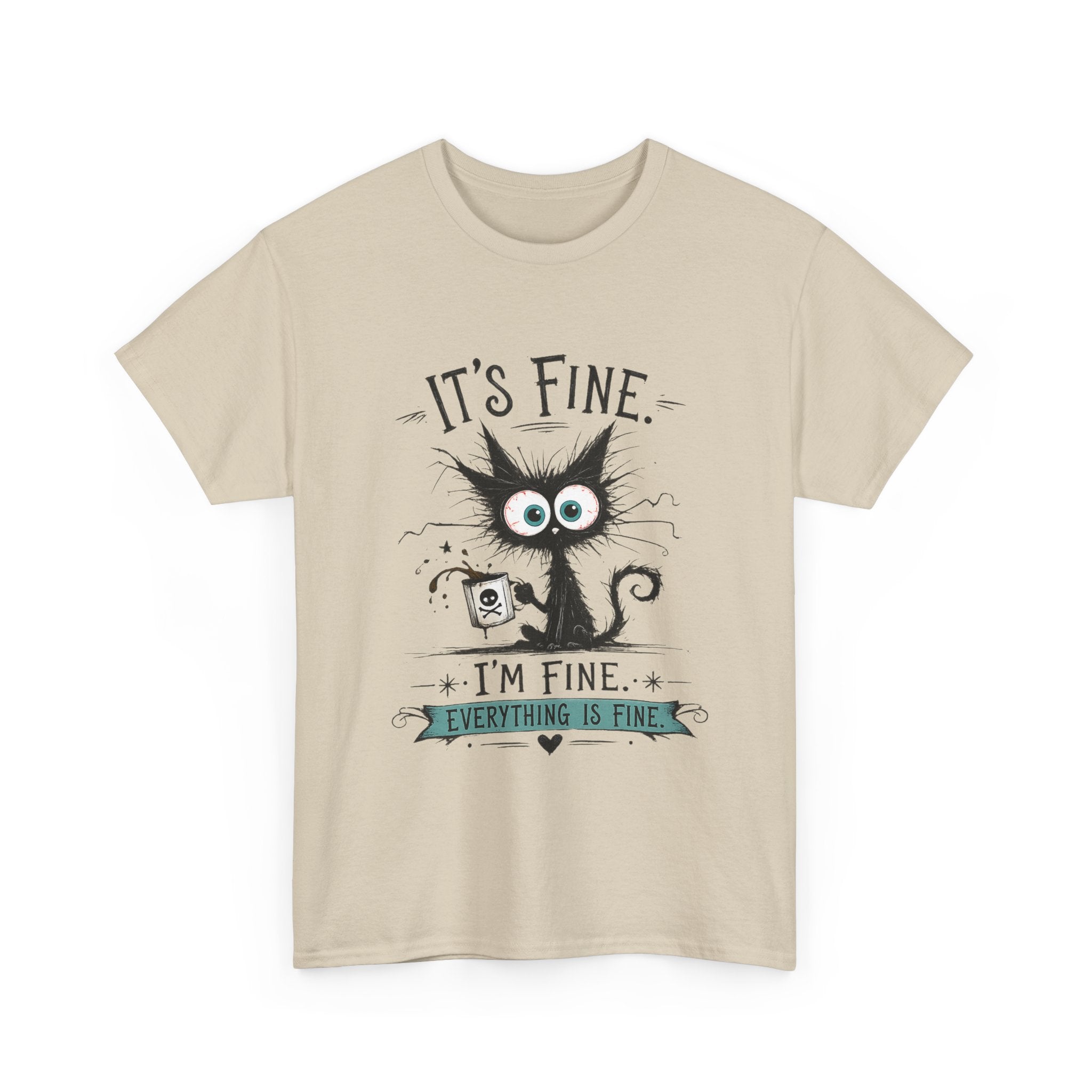 Frazzled Cat Chaos Tee – For Beautifully Overwhelmed Days