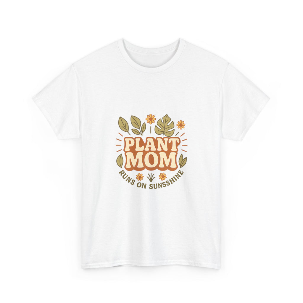 Plant Mom Runs On Sunshine Retro Groovy 70s T-Shirt