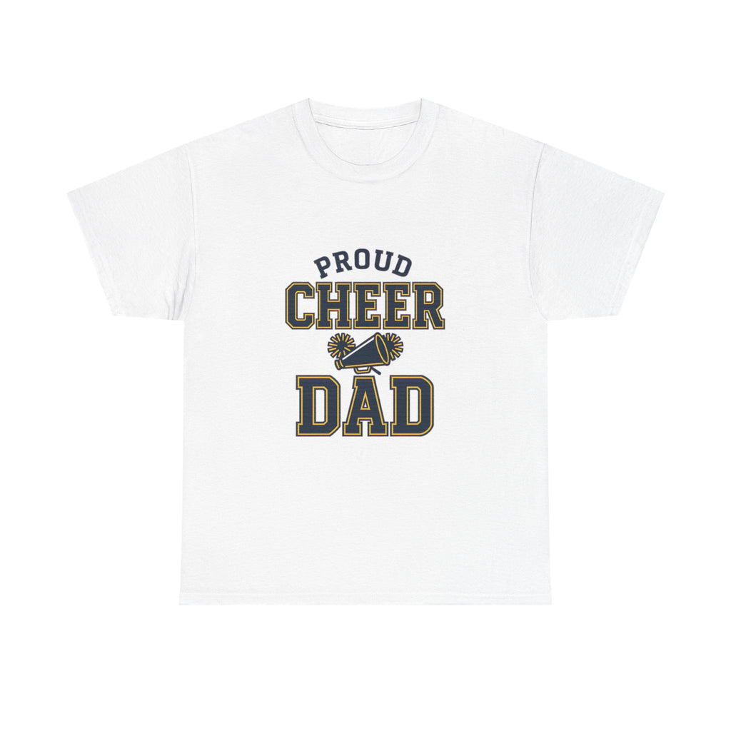 Proud Cheer Dad Varsity Sports T-Shirt | Game Day Team Spirit Tee