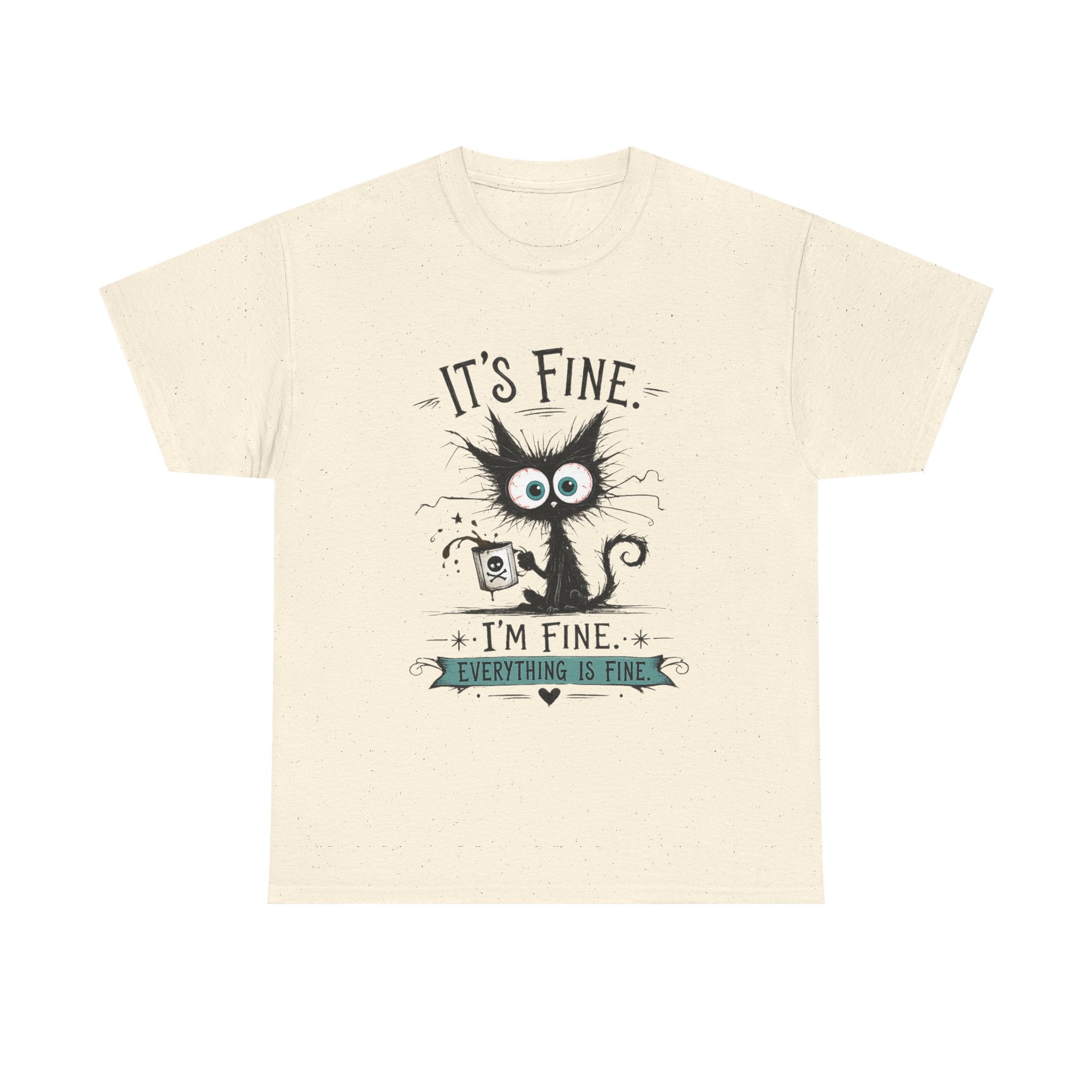 Frazzled Cat Chaos Tee – For Beautifully Overwhelmed Days